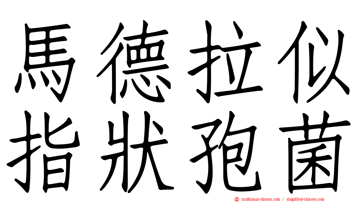 馬德拉似指狀孢菌