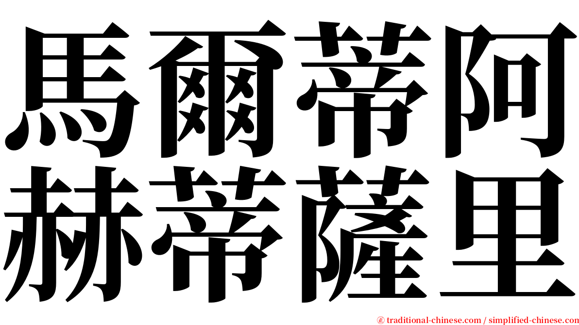 馬爾蒂阿赫蒂薩里 serif font