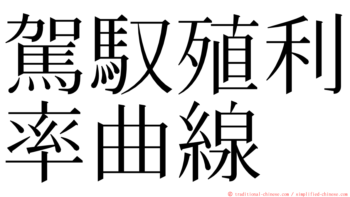 駕馭殖利率曲線 ming font