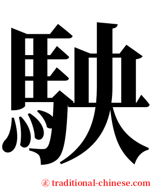 駚 serif font