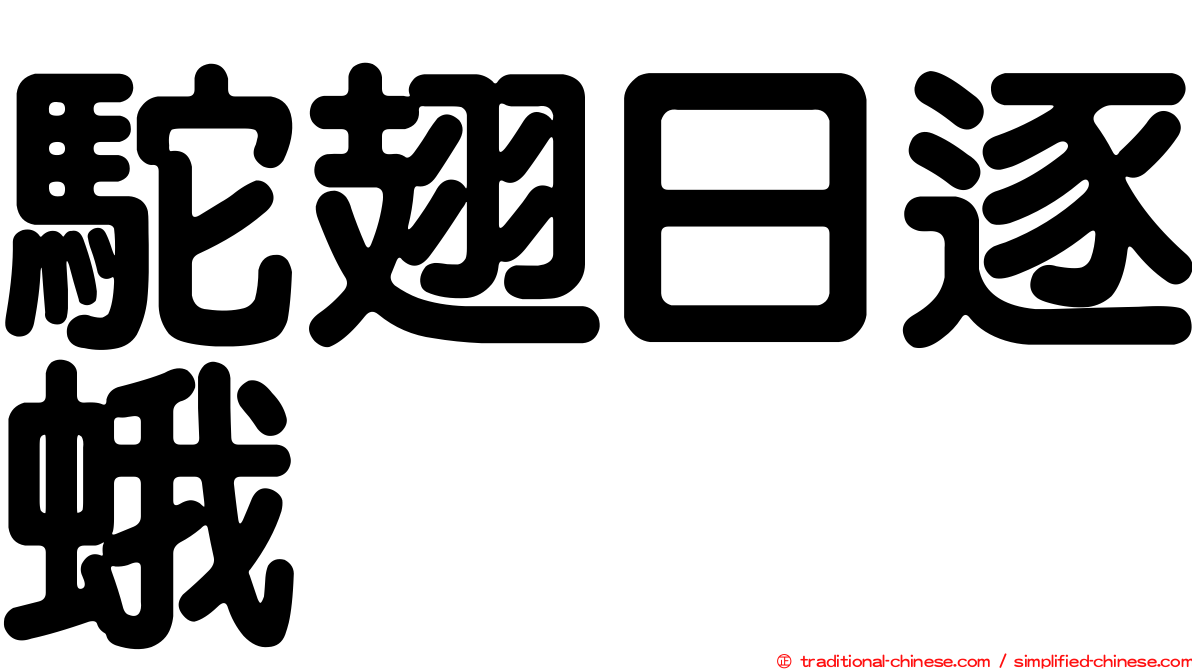 駝翅日逐蛾