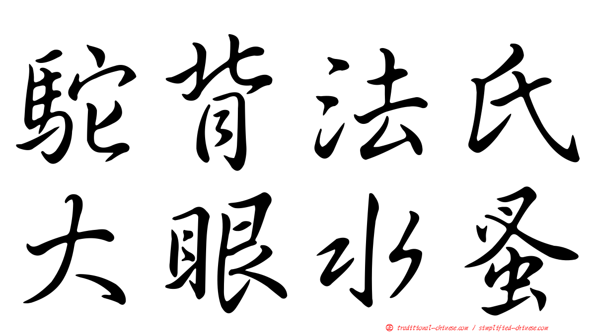 駝背法氏大眼水蚤