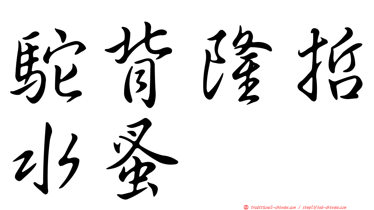 駝背隆哲水蚤