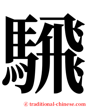 騛 serif font