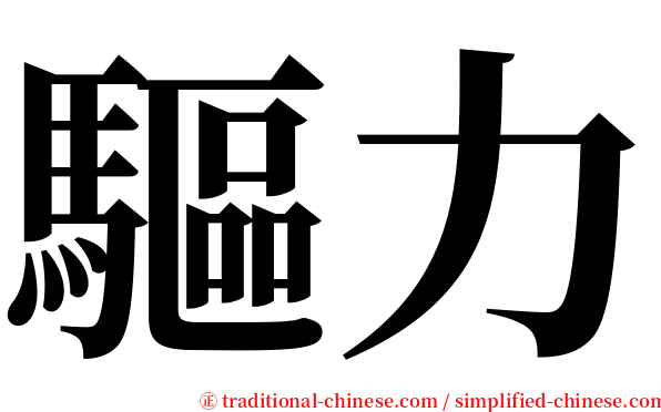 驅力 serif font