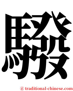 驋 serif font