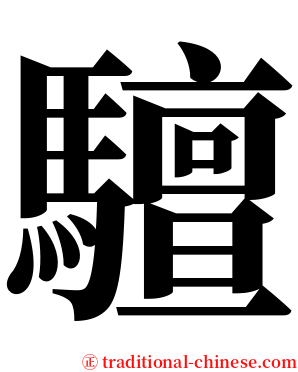 驙 serif font