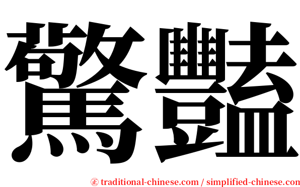 驚豔 serif font