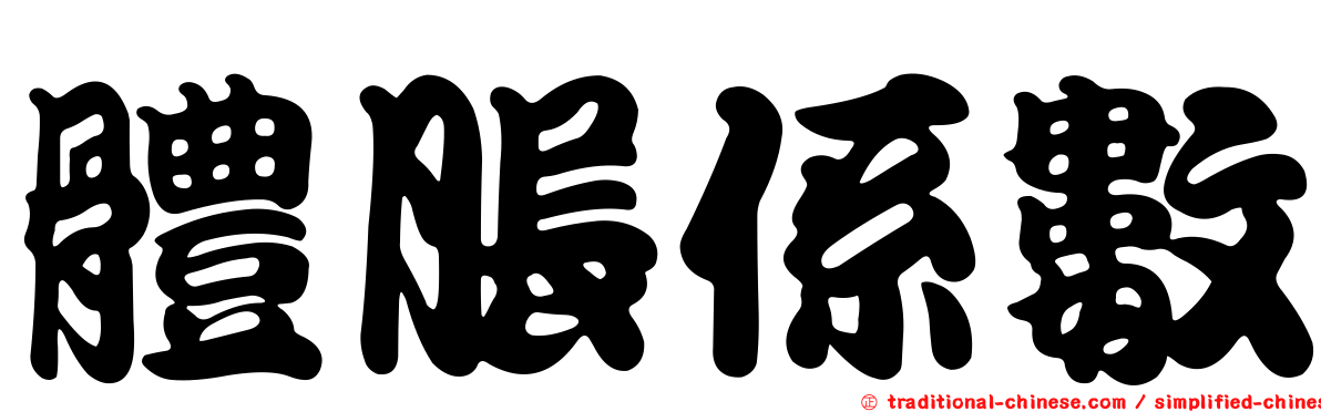 體脹係數