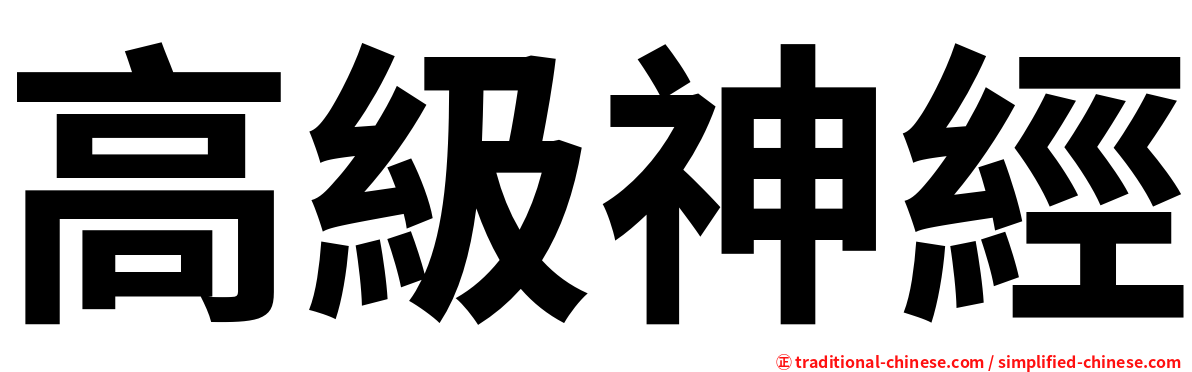 高級神經