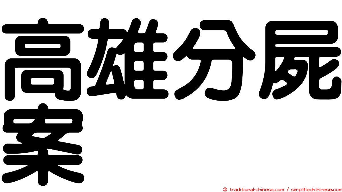 高雄分屍案