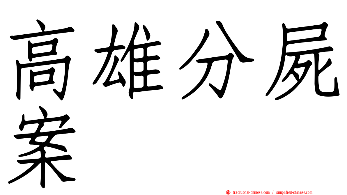 高雄分屍案