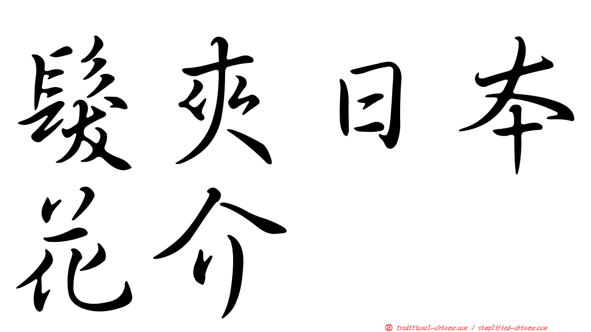 髮夾日本花介