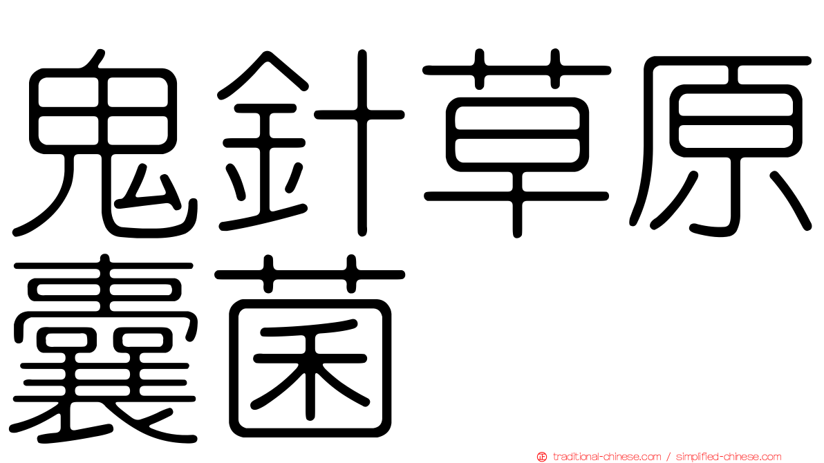 鬼針草原囊菌