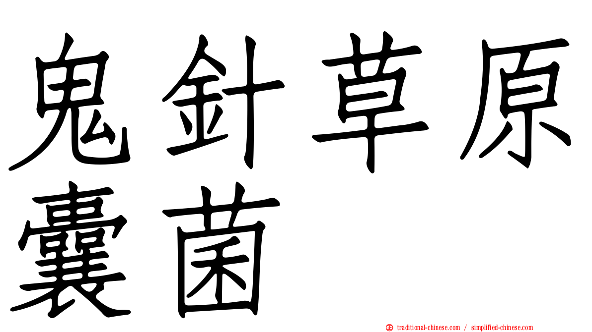 鬼針草原囊菌