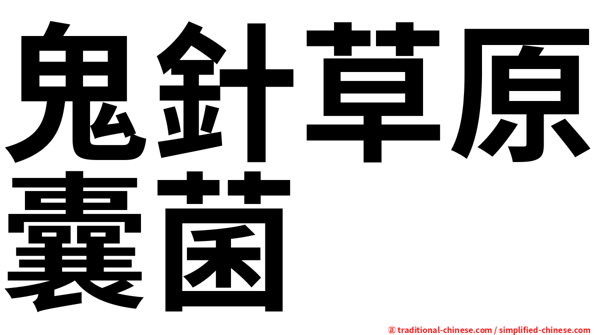 鬼針草原囊菌
