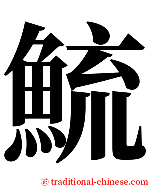 鯍 serif font