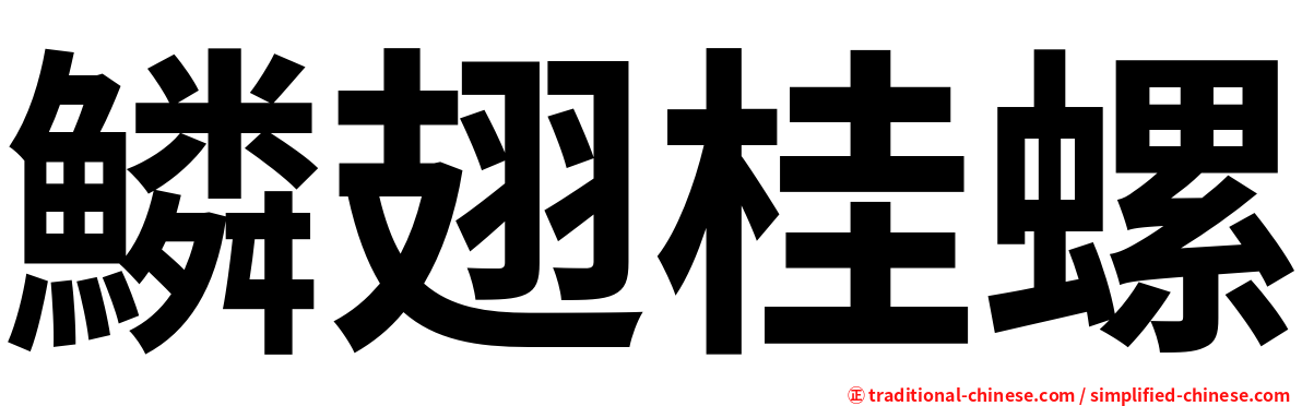 鱗翅桂螺