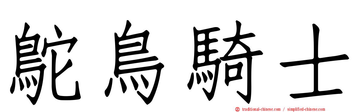 鴕鳥騎士