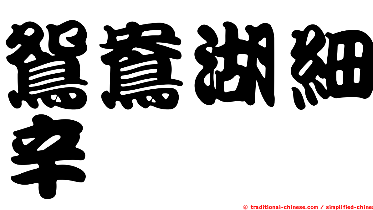 鴛鴦湖細辛