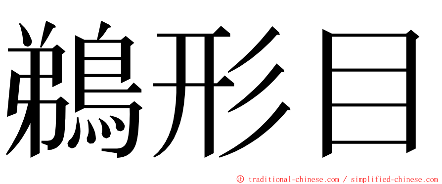 鵜形目 ming font