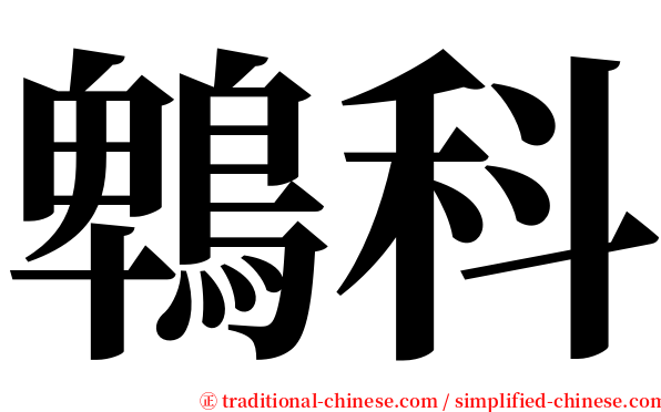 鵯科 serif font