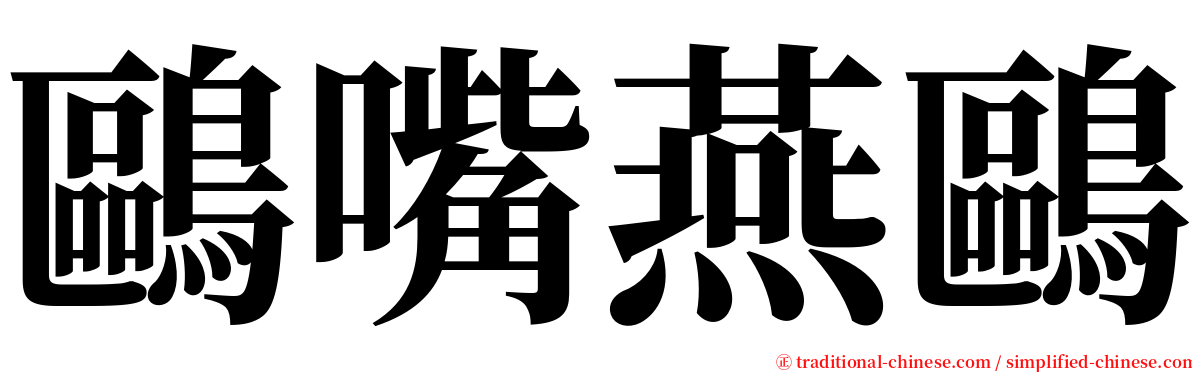 鷗嘴燕鷗 serif font