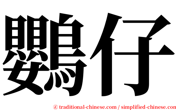 鸚仔 serif font