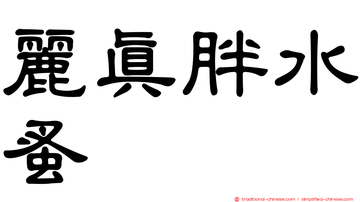 麗真胖水蚤