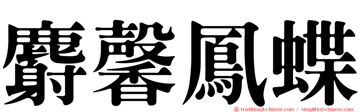 麝馨鳳蝶