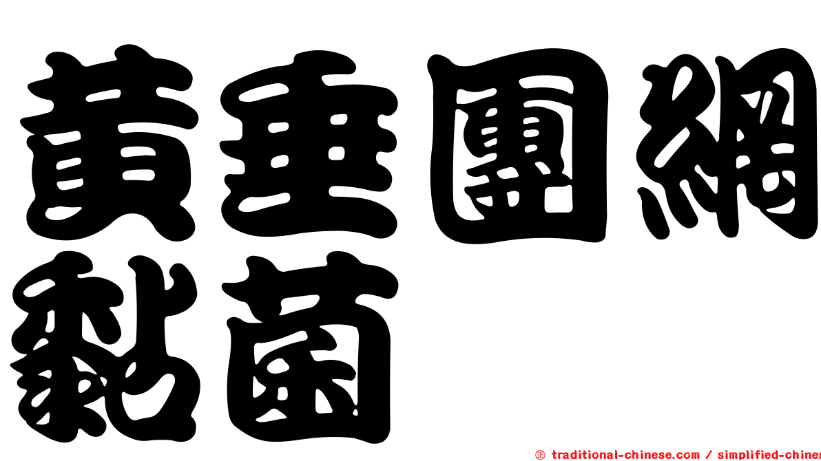 黃垂團網黏菌