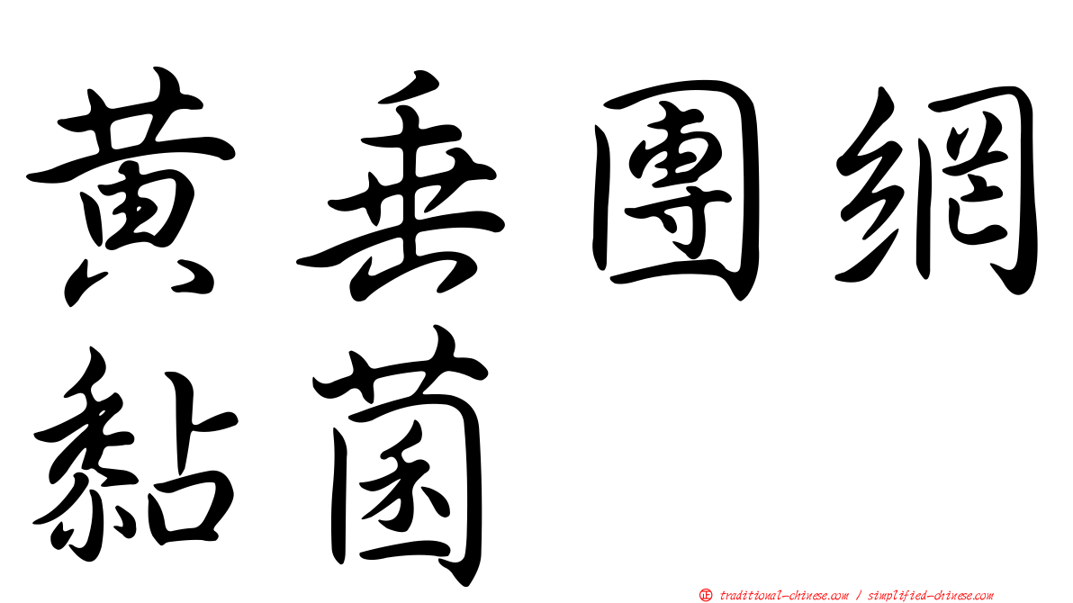 黃垂團網黏菌