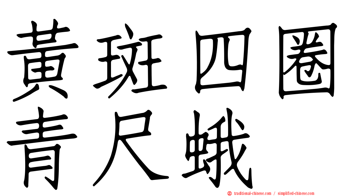 黃斑四圈青尺蛾