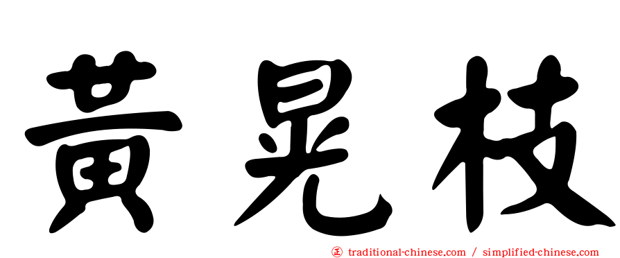 黃晃枝