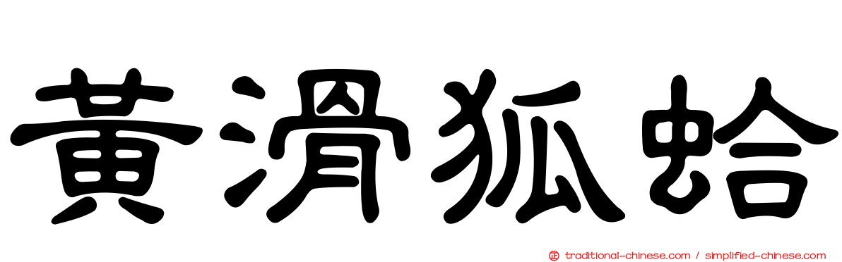 黃滑狐蛤