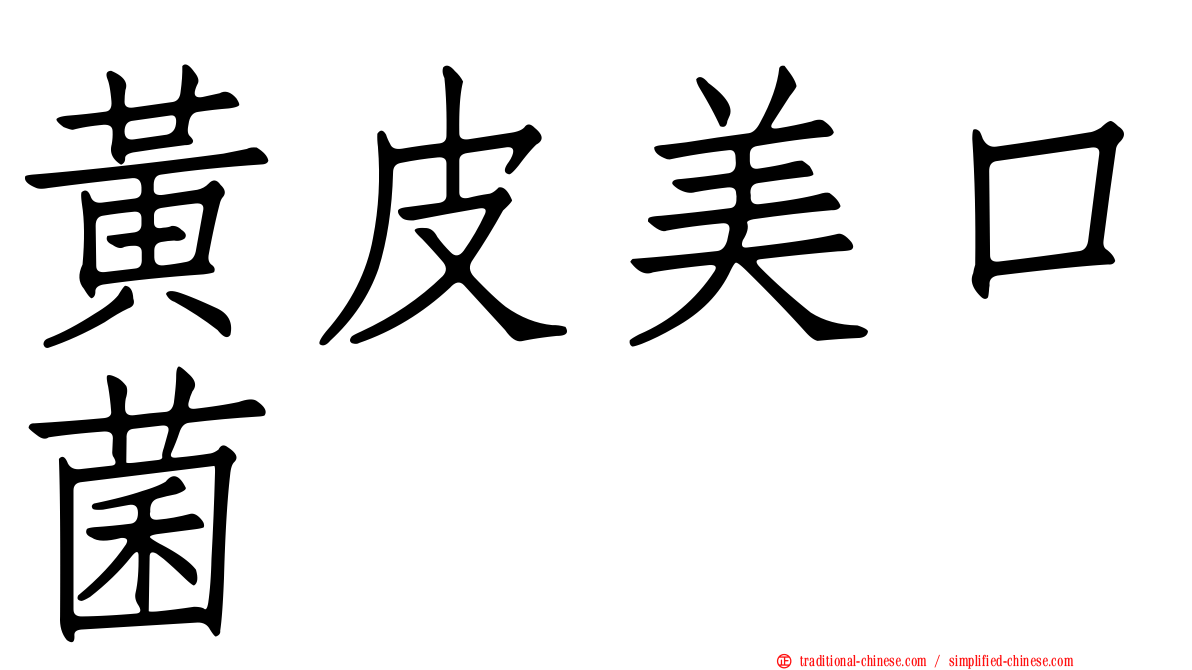 黃皮美口菌