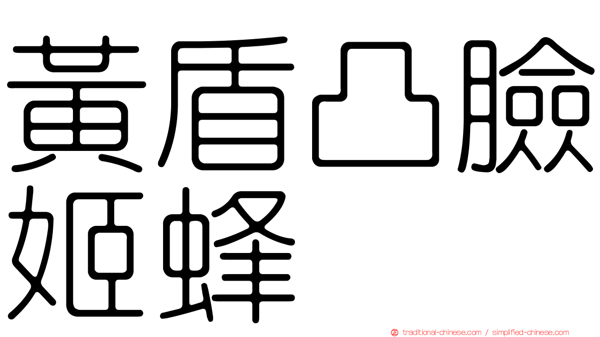 黃盾凸臉姬蜂