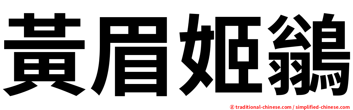 黃眉姬鶲