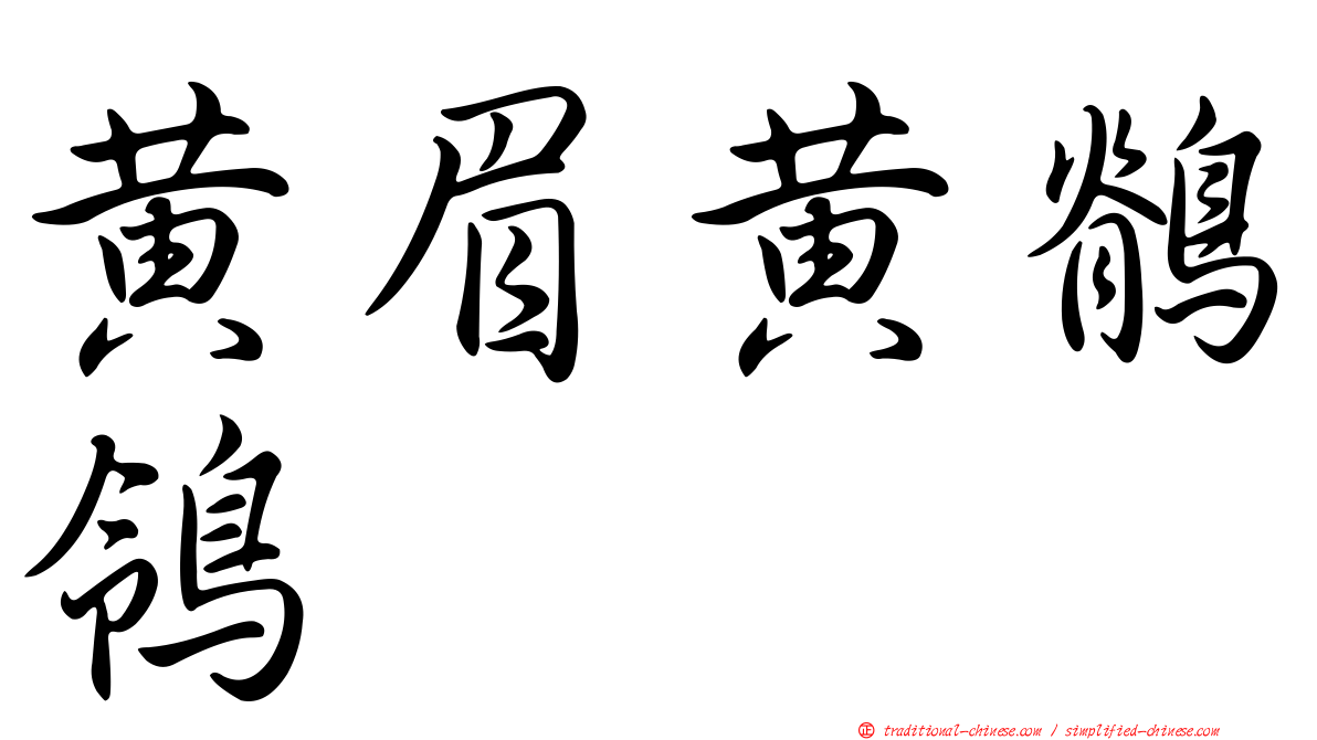 黃眉黃鶺鴒