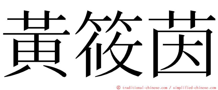 黃筱茵 ming font