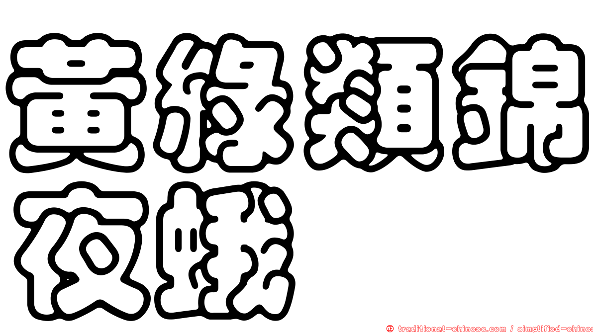 黃綠類錦夜蛾