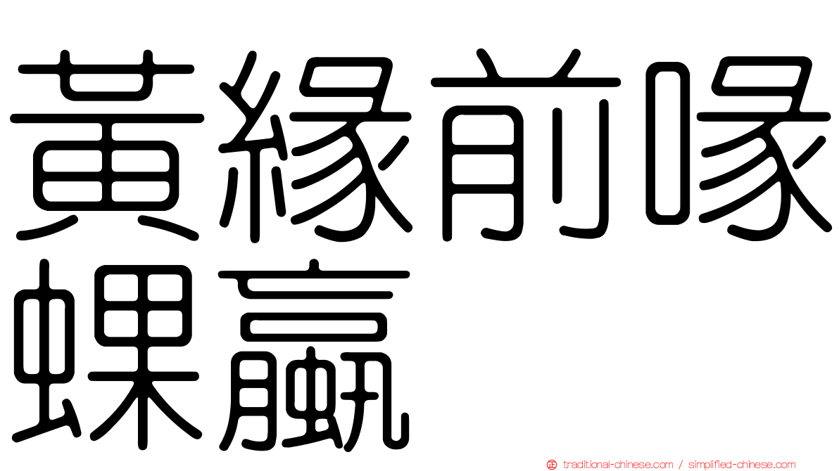 黃緣前喙蜾蠃