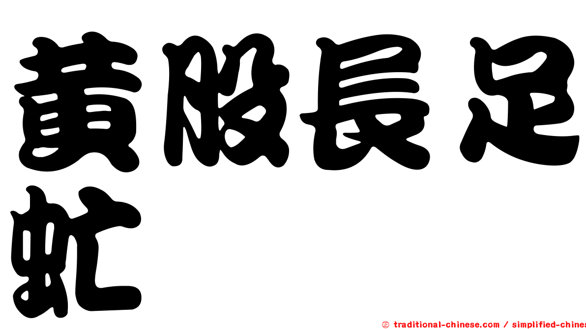 黃股長足虻