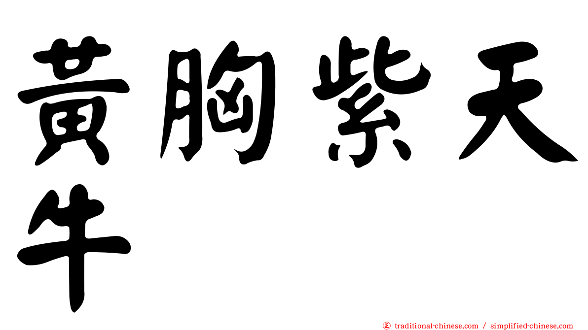 黃胸紫天牛
