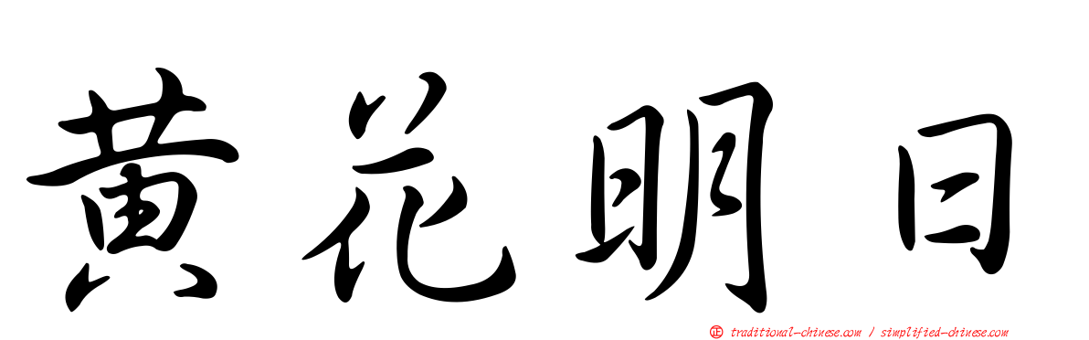 黃花明日