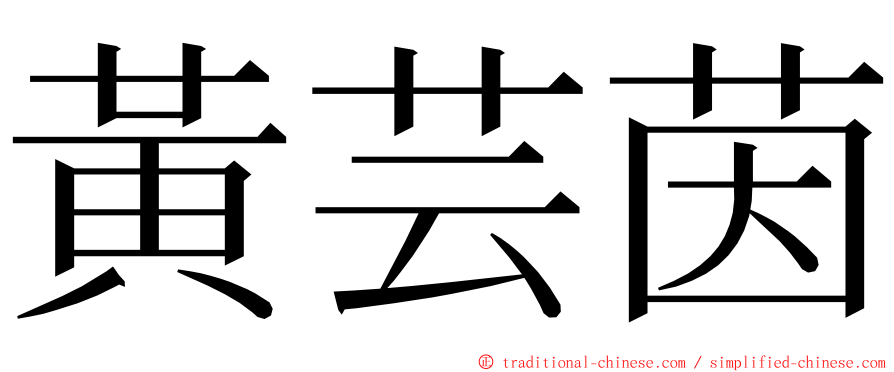 黃芸茵 ming font