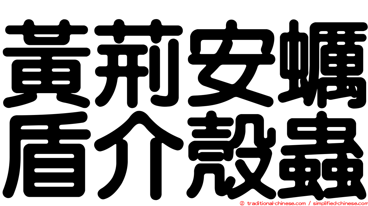 黃荊安蠣盾介殼蟲