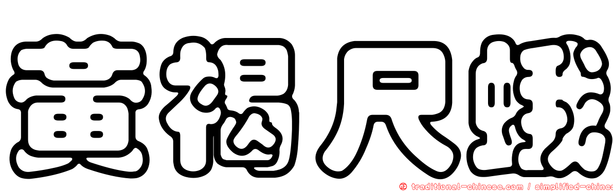 黃褐尺蛾