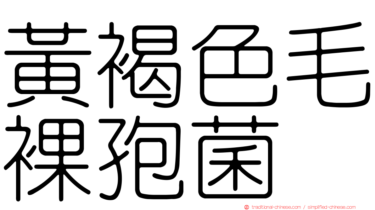黃褐色毛裸孢菌