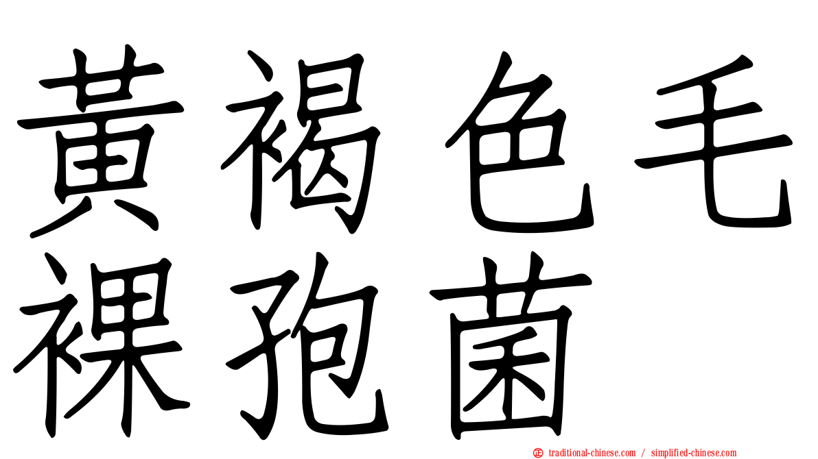 黃褐色毛裸孢菌
